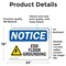 Signmission ESD Floor Grounding Sign With Symbol, 24 in W x Rectangle, Vinyl Decal OS-2PACK-NS-D-1824-L-12166 - alternate 2